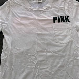 Victoria Secret PINK: white tee shirt